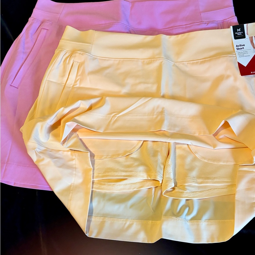 Member's Mark Active Skorts Bundle in Yellow and Pink XL - Picture 5 of 5